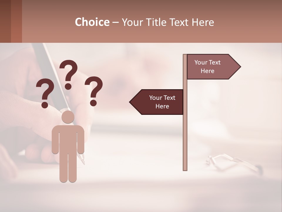 A Person Writing On A Piece Of Paper With A Pen PowerPoint Template