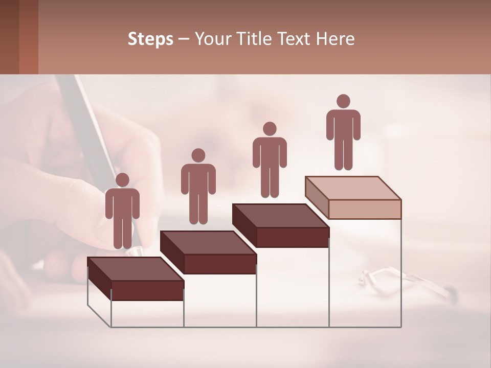 A Person Writing On A Piece Of Paper With A Pen PowerPoint Template