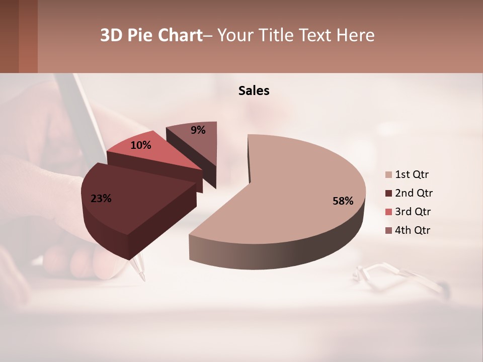 A Person Writing On A Piece Of Paper With A Pen PowerPoint Template