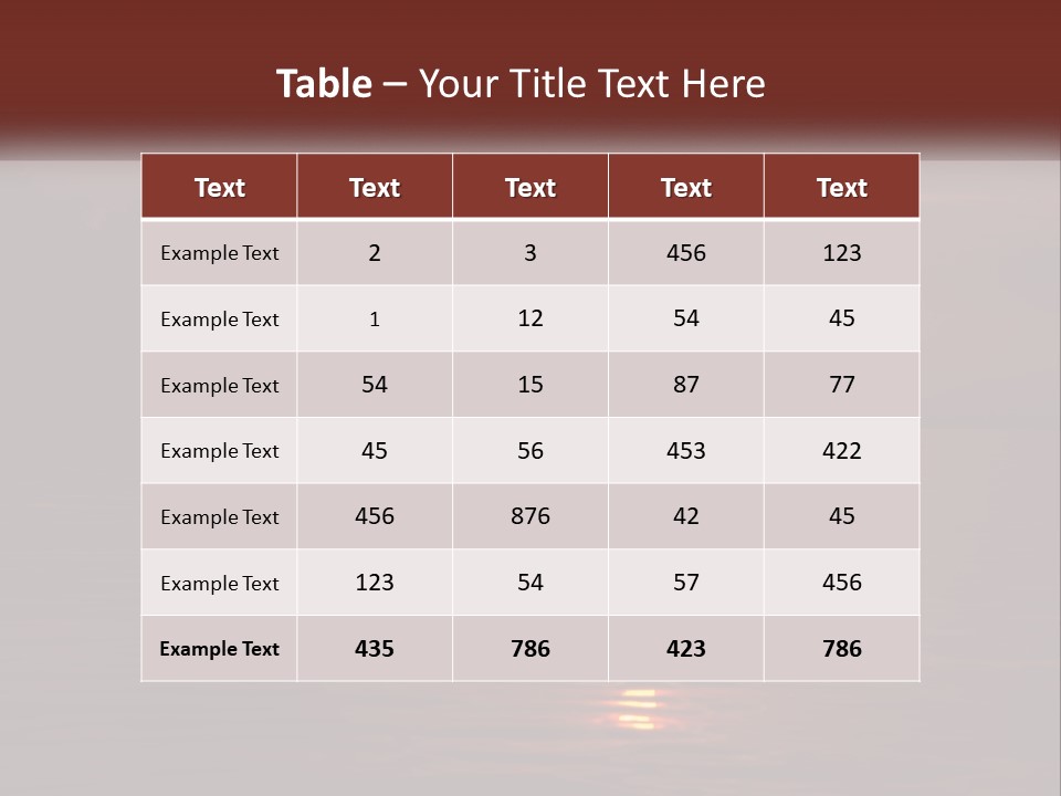 A Sunset Over A Body Of Water With Trees In The Background PowerPoint Template