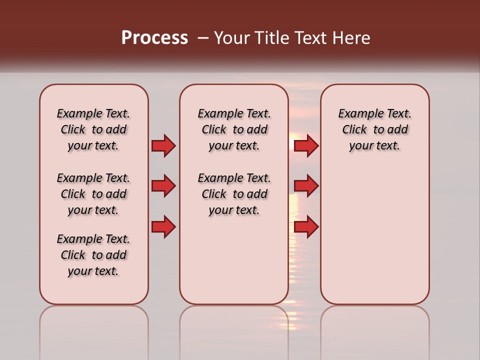 A Sunset Over A Body Of Water With Trees In The Background PowerPoint Template