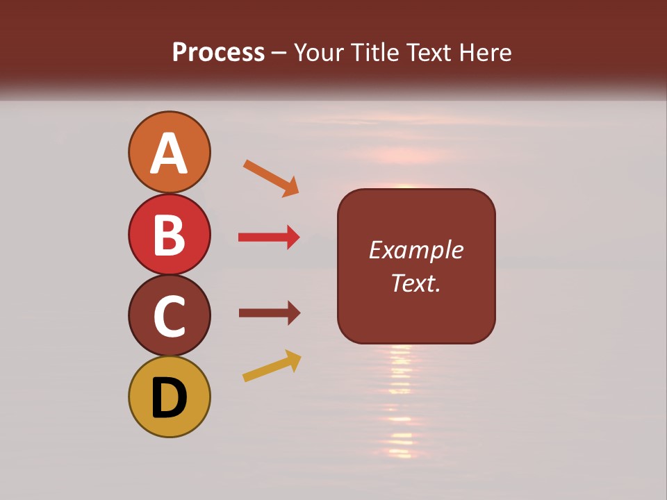 A Sunset Over A Body Of Water With Trees In The Background PowerPoint Template