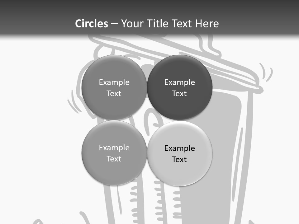 A Black And White Image Of A Cup Of Coffee PowerPoint Template