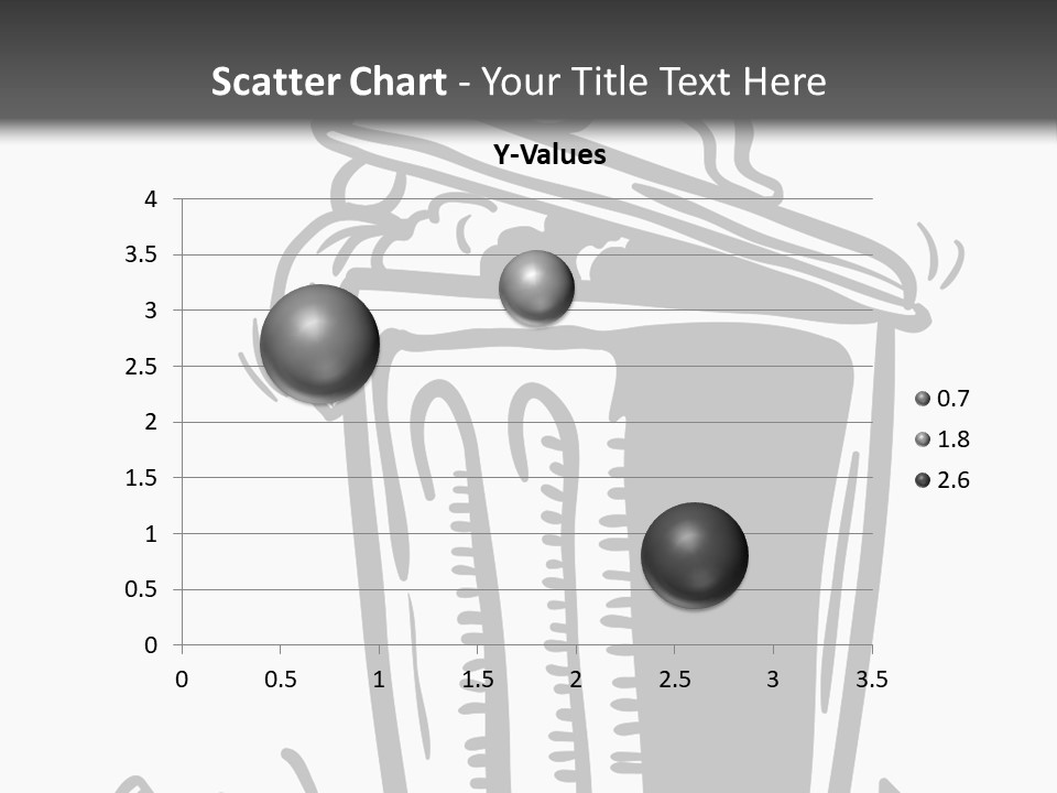 A Black And White Image Of A Cup Of Coffee PowerPoint Template