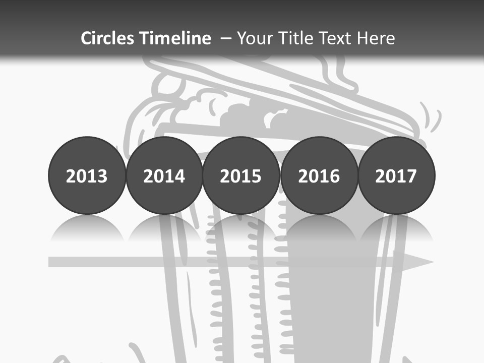 A Black And White Image Of A Cup Of Coffee PowerPoint Template