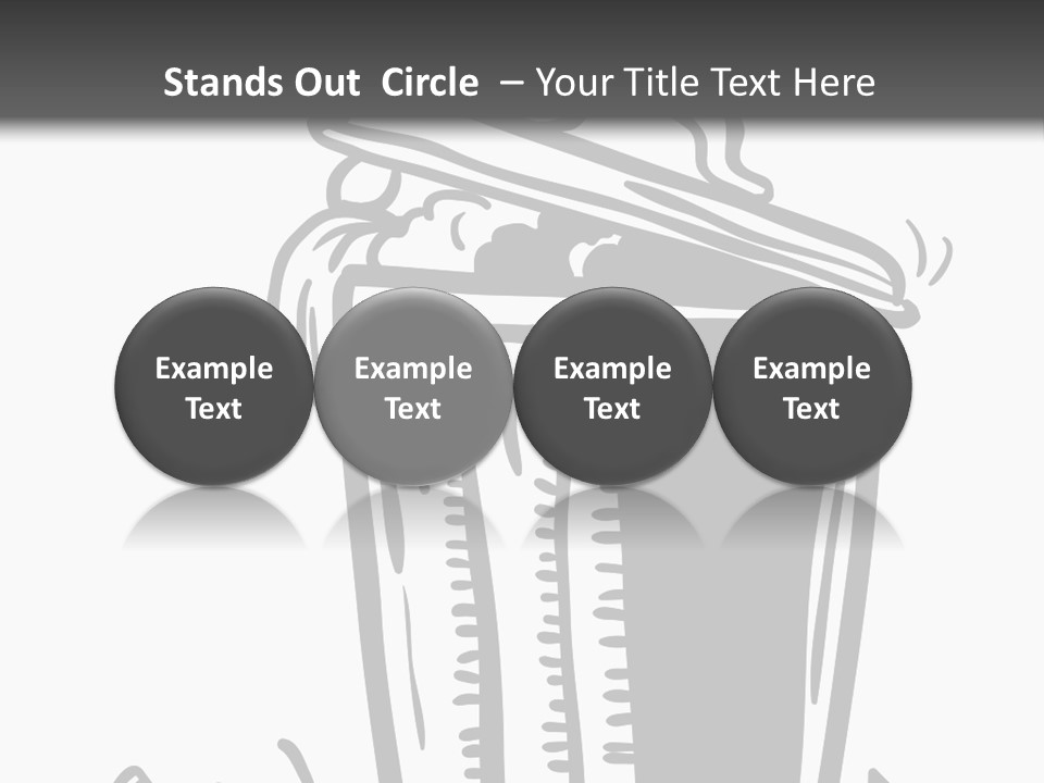 A Black And White Image Of A Cup Of Coffee PowerPoint Template