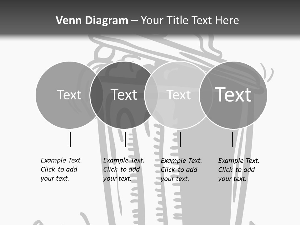 A Black And White Image Of A Cup Of Coffee PowerPoint Template