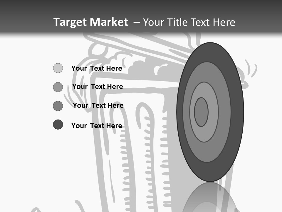 A Black And White Image Of A Cup Of Coffee PowerPoint Template