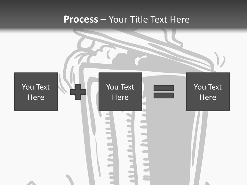 A Black And White Image Of A Cup Of Coffee PowerPoint Template