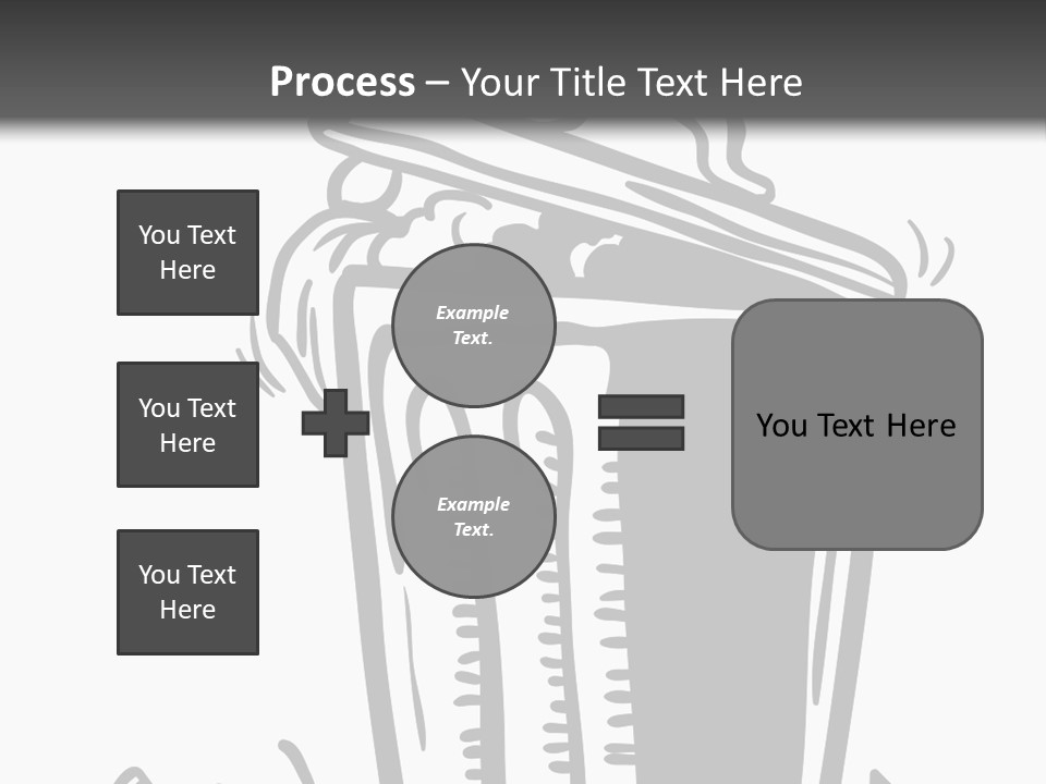 A Black And White Image Of A Cup Of Coffee PowerPoint Template