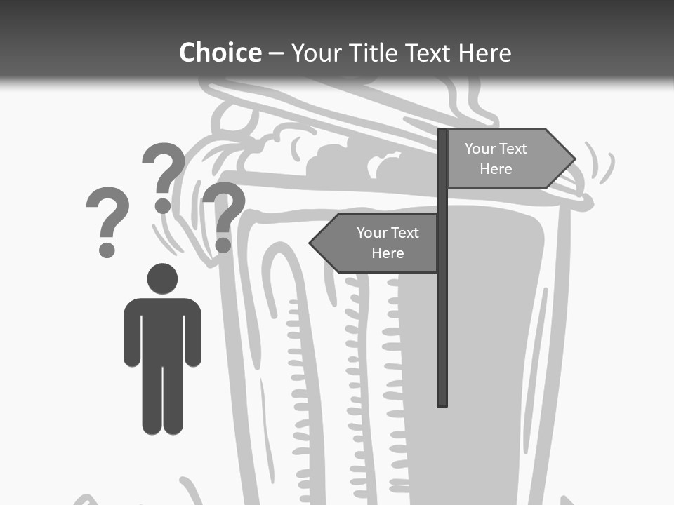 A Black And White Image Of A Cup Of Coffee PowerPoint Template