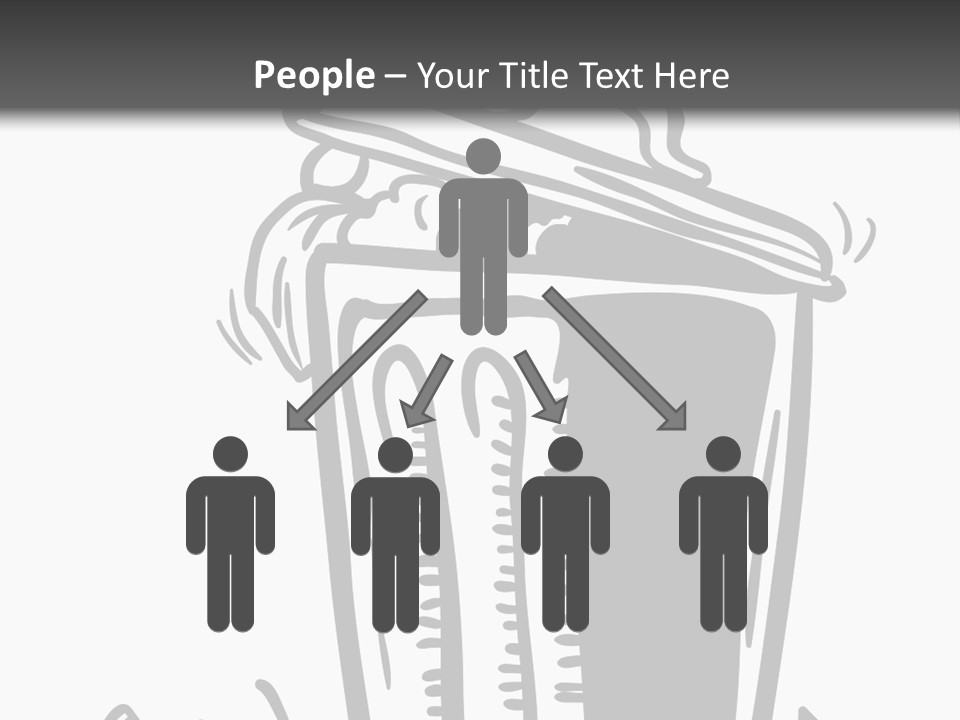 A Black And White Image Of A Cup Of Coffee PowerPoint Template