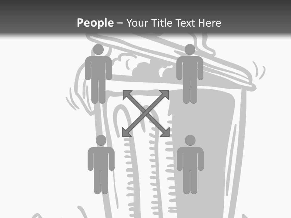 A Black And White Image Of A Cup Of Coffee PowerPoint Template