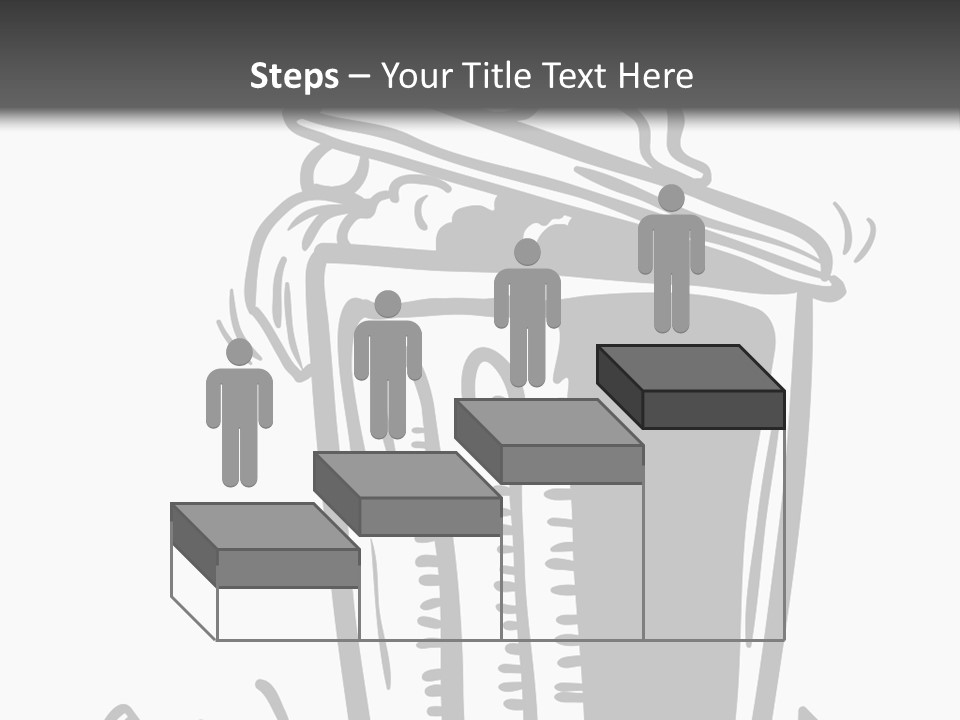 A Black And White Image Of A Cup Of Coffee PowerPoint Template