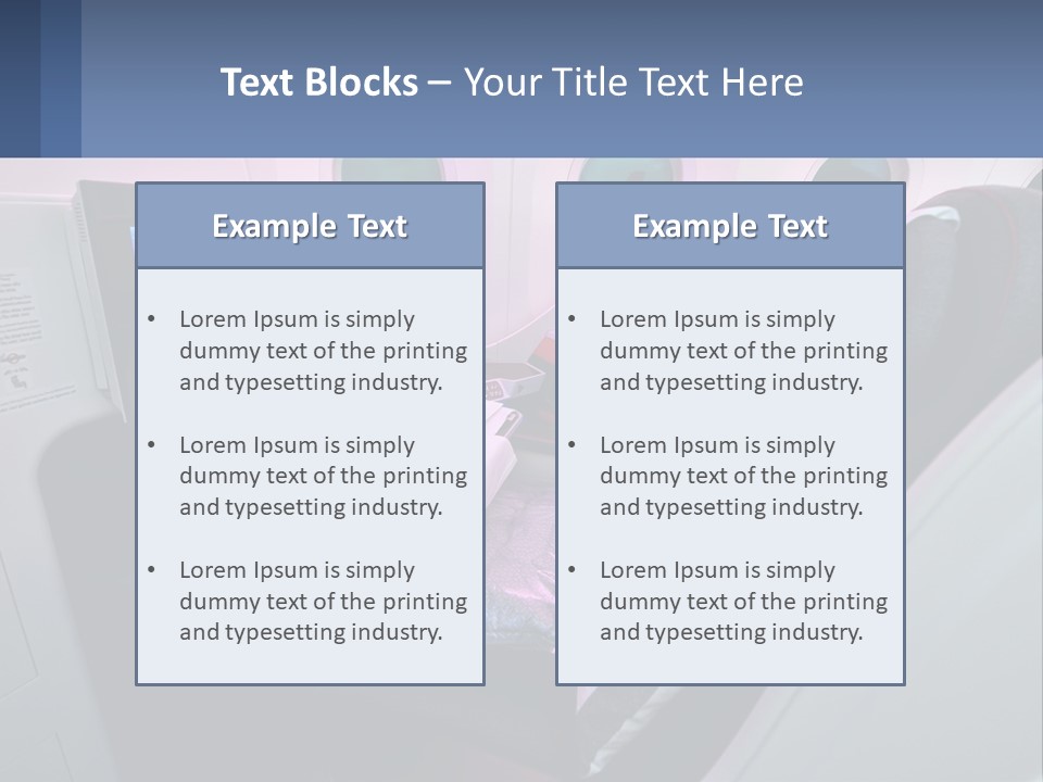 An Airplane Seat With A Table And Wine Glasses On It PowerPoint Template