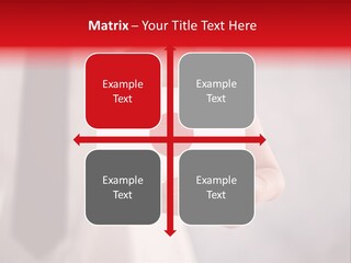 A Person Holding A Business Card With A Flag On It PowerPoint Template