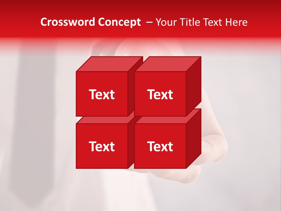 A Person Holding A Business Card With A Flag On It PowerPoint Template