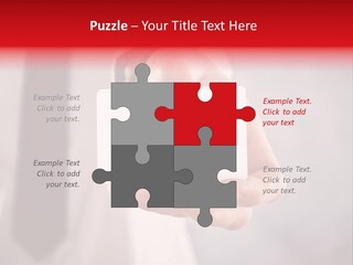 A Person Holding A Business Card With A Flag On It PowerPoint Template