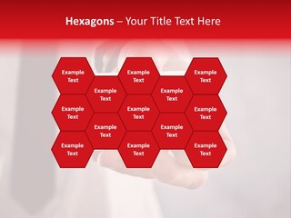 A Person Holding A Business Card With A Flag On It PowerPoint Template