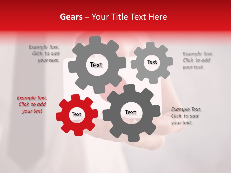 A Person Holding A Business Card With A Flag On It PowerPoint Template