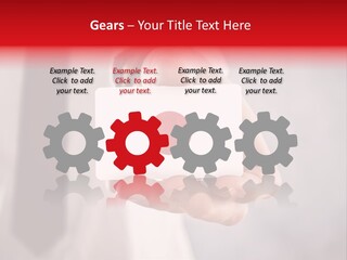 A Person Holding A Business Card With A Flag On It PowerPoint Template