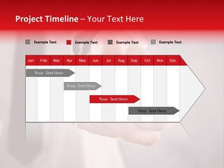 A Person Holding A Business Card With A Flag On It PowerPoint Template