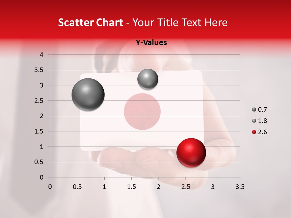 A Person Holding A Business Card With A Flag On It PowerPoint Template