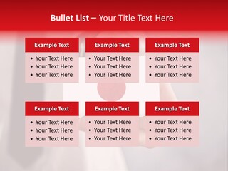 A Person Holding A Business Card With A Flag On It PowerPoint Template