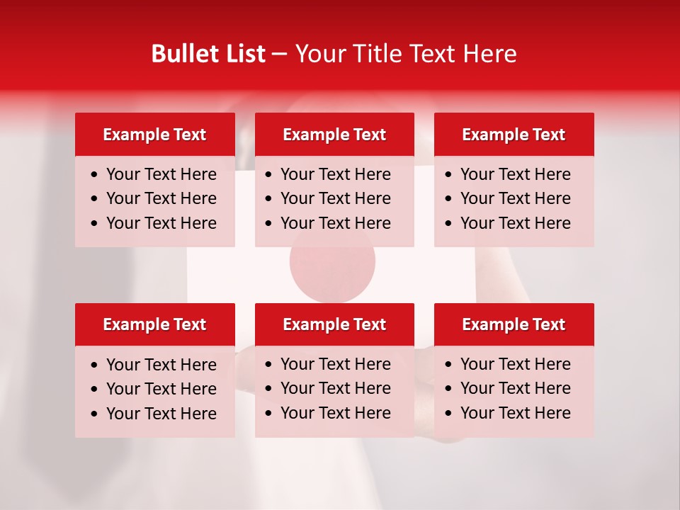 A Person Holding A Business Card With A Flag On It PowerPoint Template