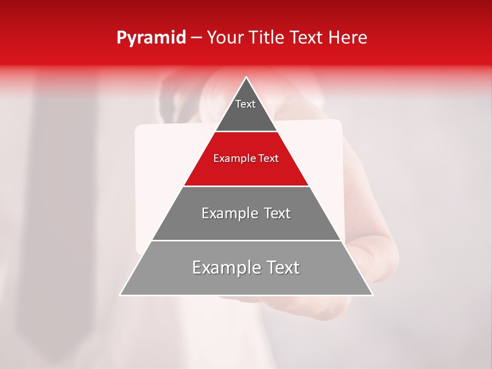 A Person Holding A Business Card With A Flag On It PowerPoint Template