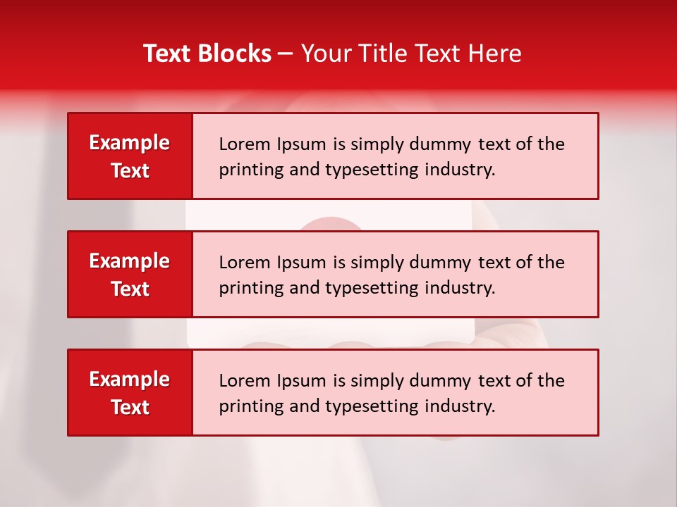 A Person Holding A Business Card With A Flag On It PowerPoint Template