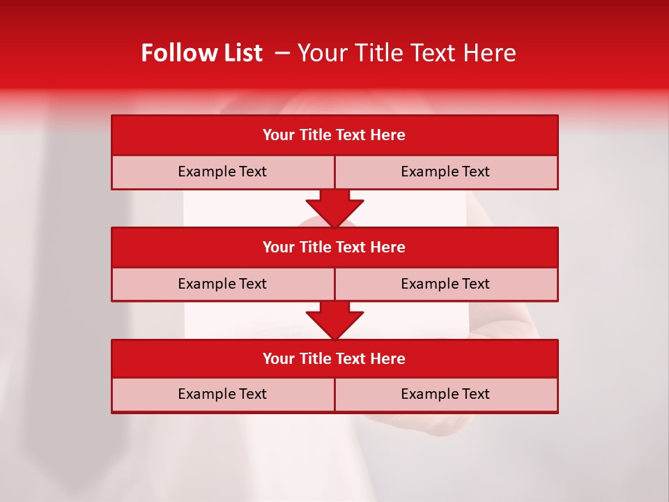 A Person Holding A Business Card With A Flag On It PowerPoint Template