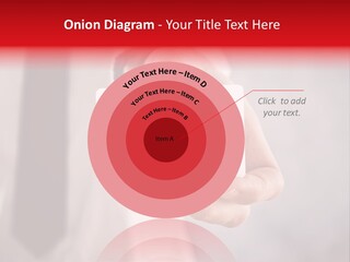 A Person Holding A Business Card With A Flag On It PowerPoint Template