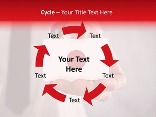 A Person Holding A Business Card With A Flag On It PowerPoint Template