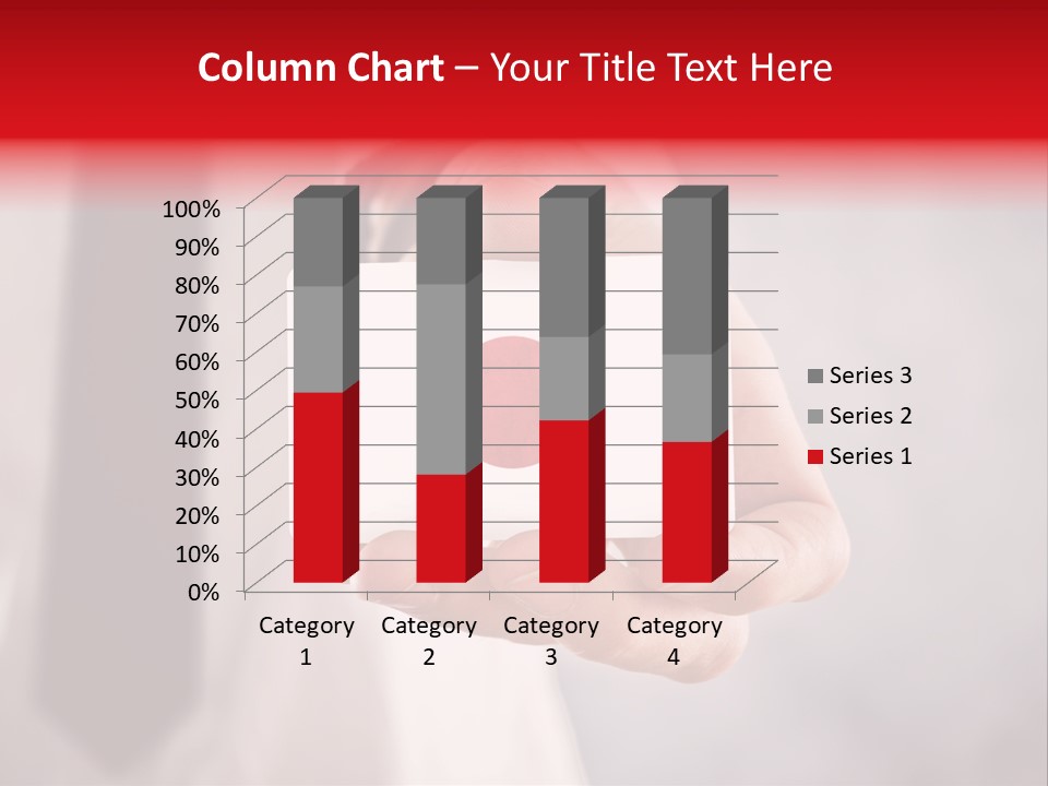 A Person Holding A Business Card With A Flag On It PowerPoint Template