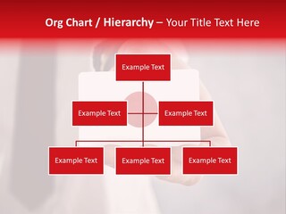 A Person Holding A Business Card With A Flag On It PowerPoint Template