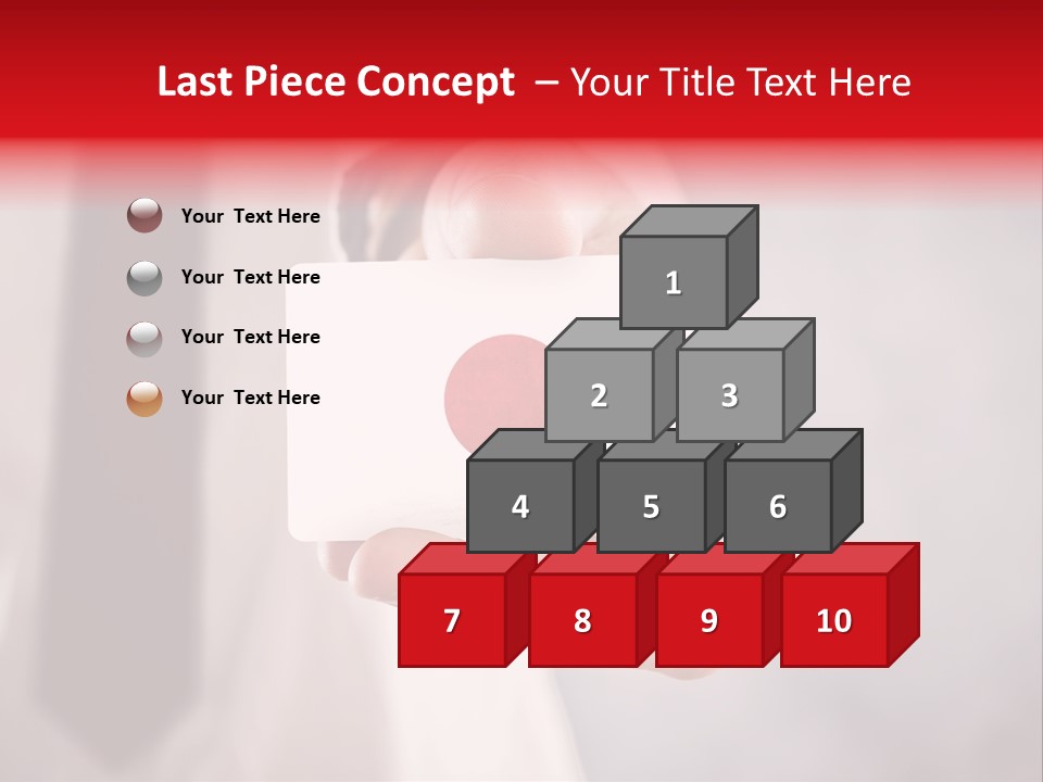 A Person Holding A Business Card With A Flag On It PowerPoint Template