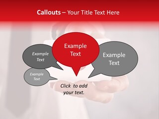 A Person Holding A Business Card With A Flag On It PowerPoint Template