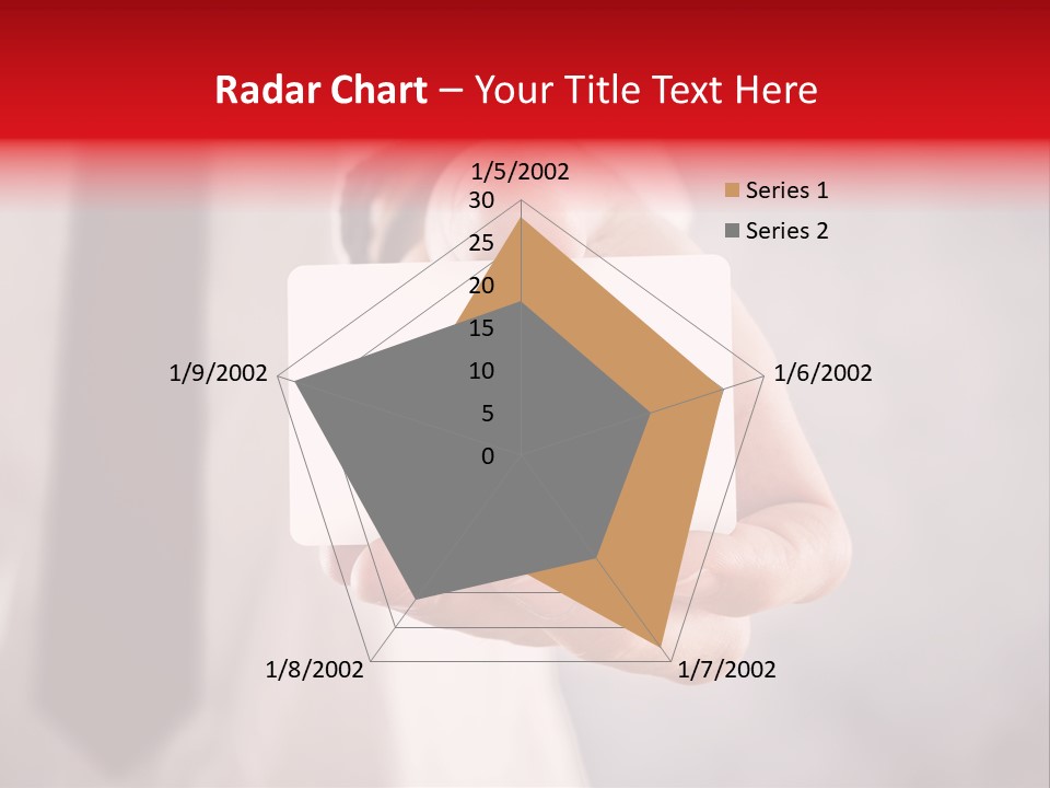 A Person Holding A Business Card With A Flag On It PowerPoint Template
