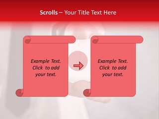 A Person Holding A Business Card With A Flag On It PowerPoint Template