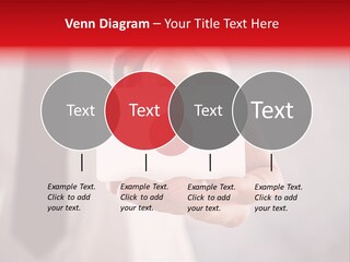 A Person Holding A Business Card With A Flag On It PowerPoint Template