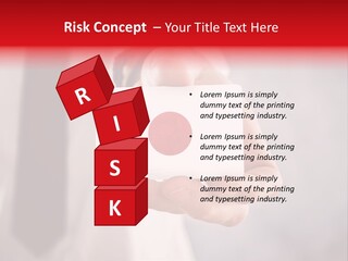 A Person Holding A Business Card With A Flag On It PowerPoint Template