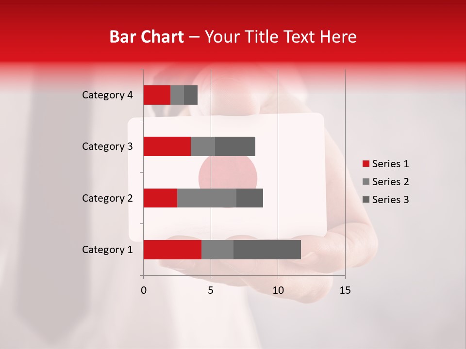 A Person Holding A Business Card With A Flag On It PowerPoint Template