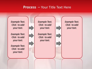 A Person Holding A Business Card With A Flag On It PowerPoint Template
