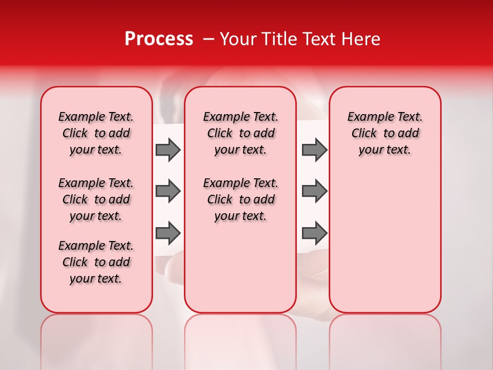 A Person Holding A Business Card With A Flag On It PowerPoint Template