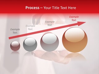 A Person Holding A Business Card With A Flag On It PowerPoint Template