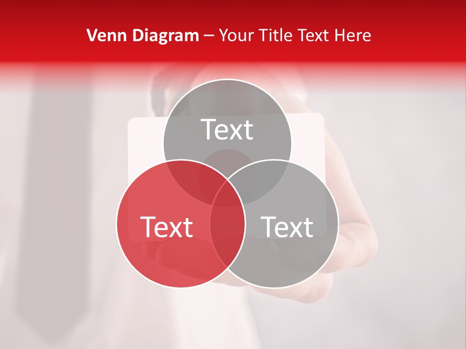 A Person Holding A Business Card With A Flag On It PowerPoint Template