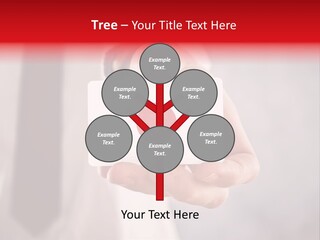 A Person Holding A Business Card With A Flag On It PowerPoint Template