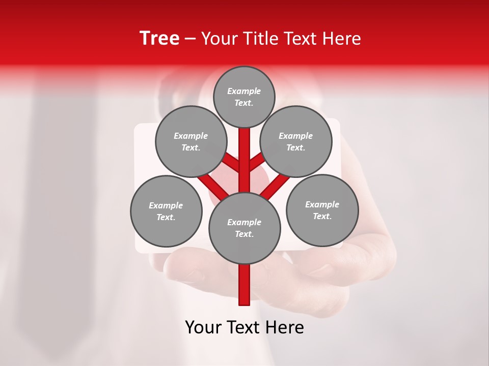 A Person Holding A Business Card With A Flag On It PowerPoint Template