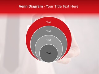 A Person Holding A Business Card With A Flag On It PowerPoint Template